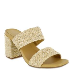 Eloquii Tan Braided Heeled Sandals